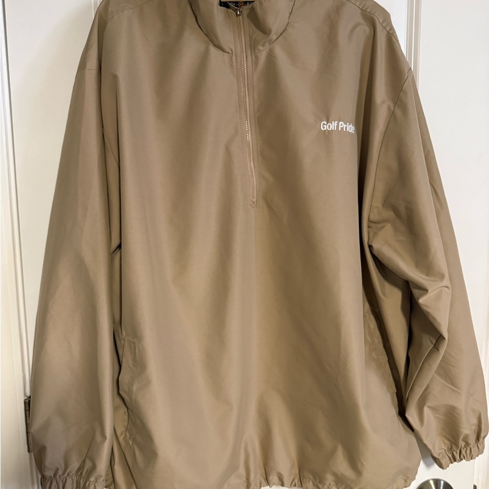 Golf Pride Tan Windbreaker